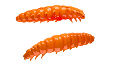LIBRA LURES LARVA 35 mm Cheese, 12 Stück, 011,   Hot Orange